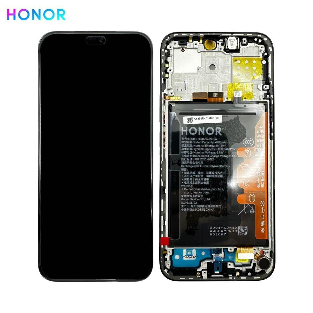 Honor X8c (ABR-LX1) / (ABR-LX2) / (ABR-LX3) - Дисплейный модуль в сборе с тачскрином и аккумулятором (в рамке) (ORIG-SP)