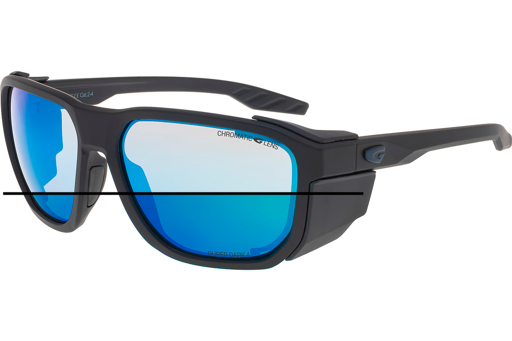 Спортивные очки GOG Pamir / Matt Metallic Black/Black / Photochromic Reflex White-Blue