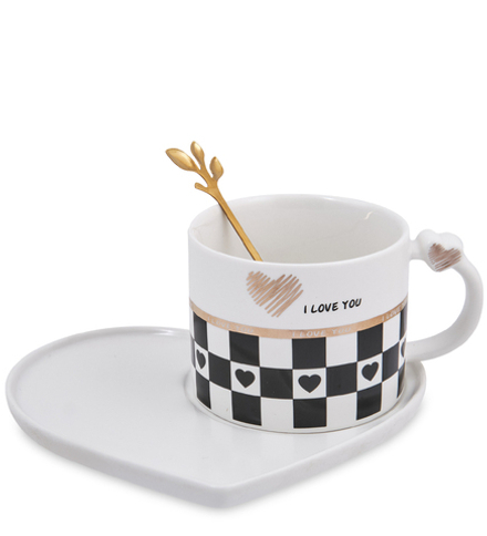 GAEM Art MUG-418/3 Чайная пара «Сердце»