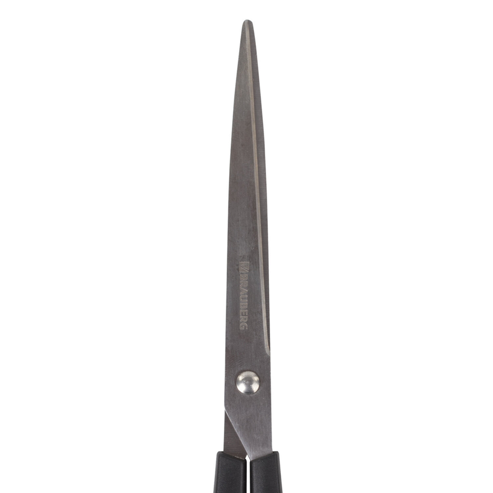 Ножницы BRAUBERG "Standard" 205 мм черные классической формы 2-х сторонняя заточка (6 штук в упаковке)