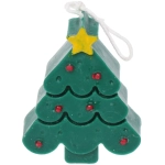 Свеча «Волшебная ёлочка» 8,1*6,2 см (65 гр), Зеленый (упаковка 12*12*3 см)