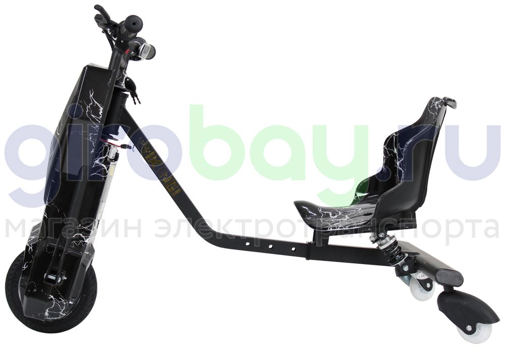 Электро Дрифт-карт IKINGI Drift Cart P2 250W (36V/4.4Ah) - Чёрная молния фото №5