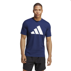Мужское теннисное поло adidas Training Essential Feel Ready Logo T-Shirt Men - Dark Blue, White