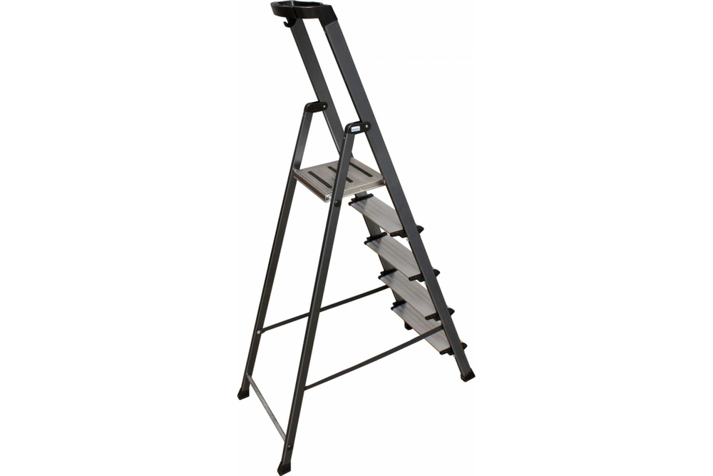 Анодированная стремянка SECURO 5 ступ. (126436)