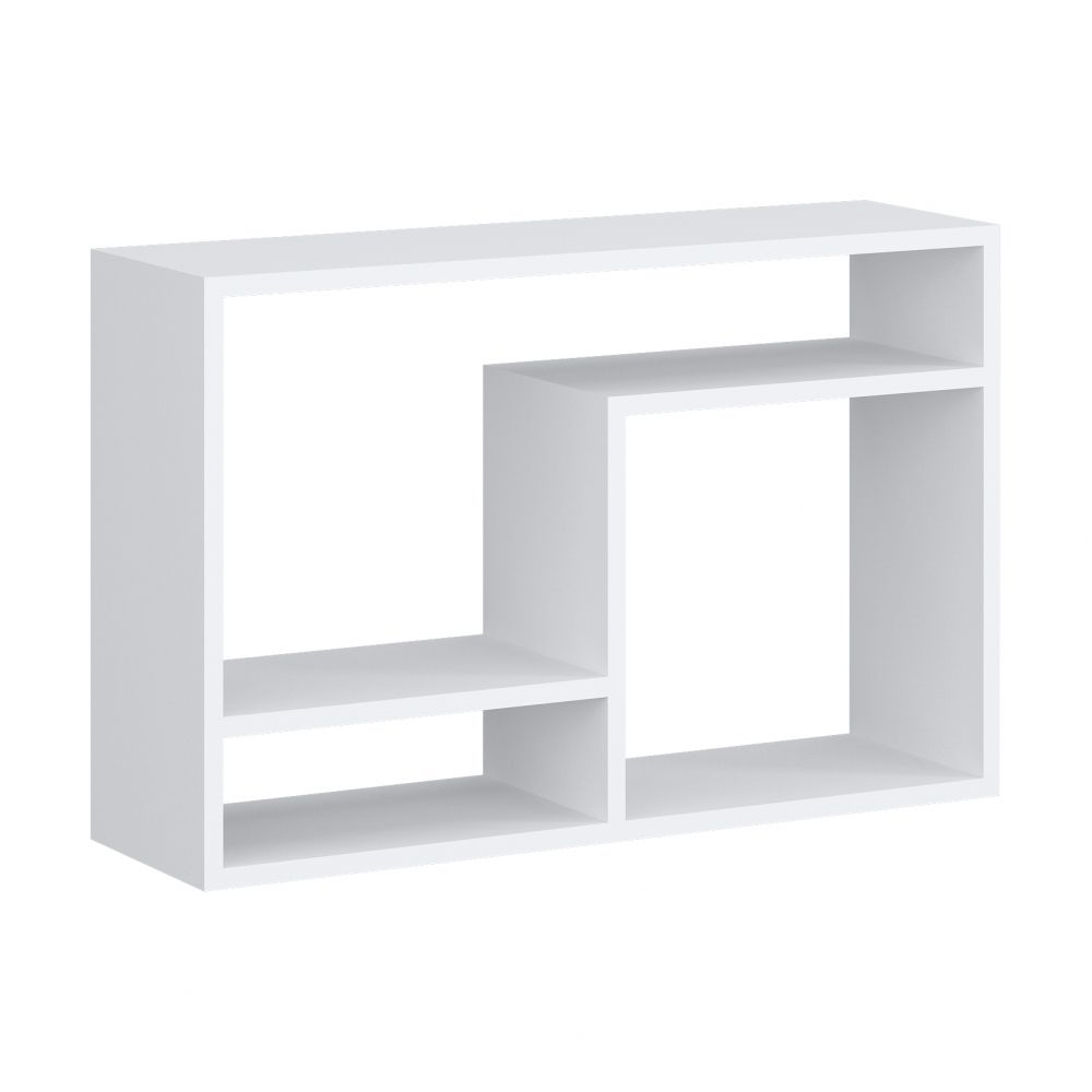 Полка навесная 4 Париж (Белый/тиснение древесные поры), г. Уфа