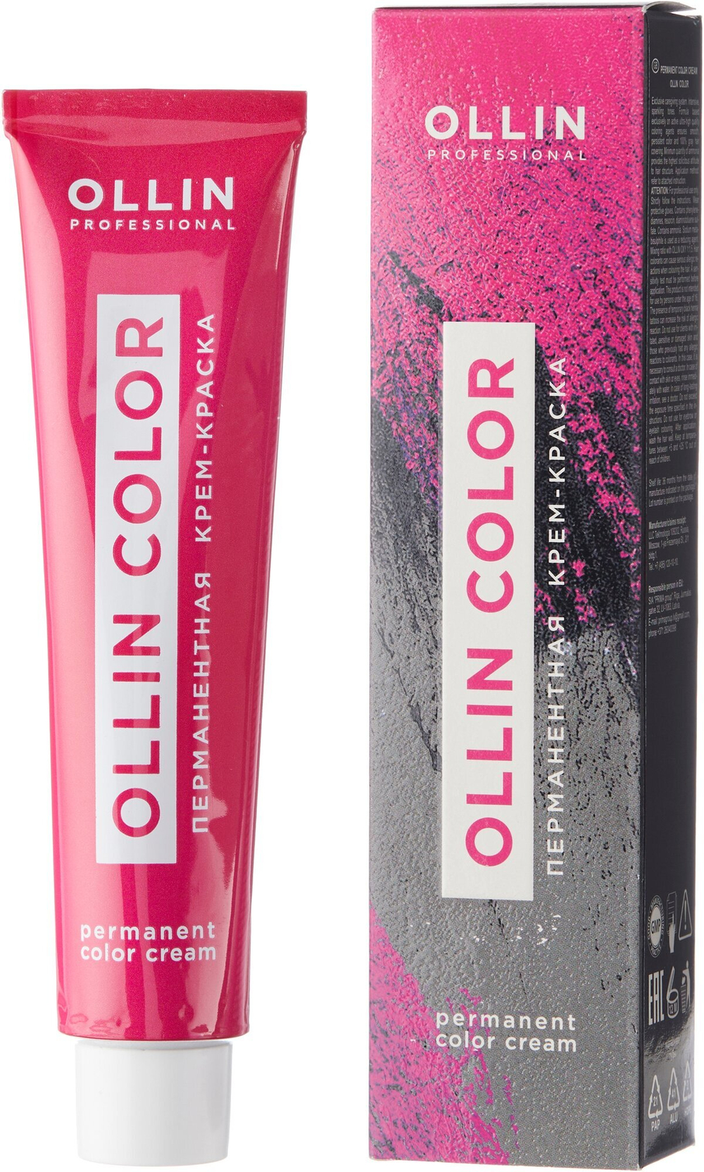 OLLIN COLOR 5/6 светлый шатен красный 60мл Перманентная крем-краска для волос