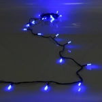 Гирлянда для дома «Кристаллы» 16,0 м 180 ламп LED черный пров.,8 реж.,IP-40, Синий (возможность соединения)