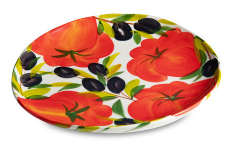 Тарелка закусочная 22см Edelweiss Томаты и оливки