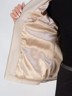 Кожаная куртка демисезонная на молнии