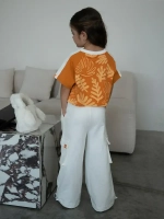 Костюм для девочки, футболка и брюки