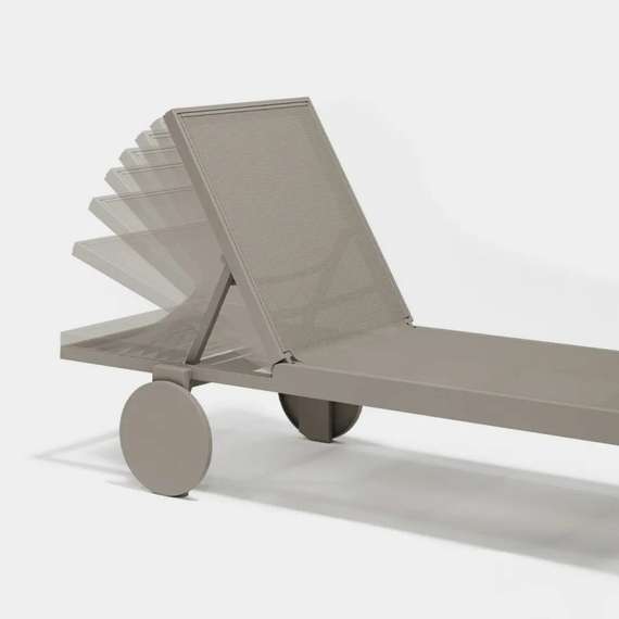 Шезлонг на колесах Gatsby Basic тортора