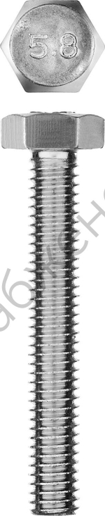 ЗУБР ГОСТ 7798-70, M6 x 40 мм, кл. пр. 5.8, болт оцинкованный, 5 шт (303086-06-040)