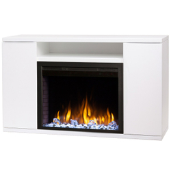 Электрокамин RealFlame Brooklyn 25,5 WT белый с очагом Saphir 25,5