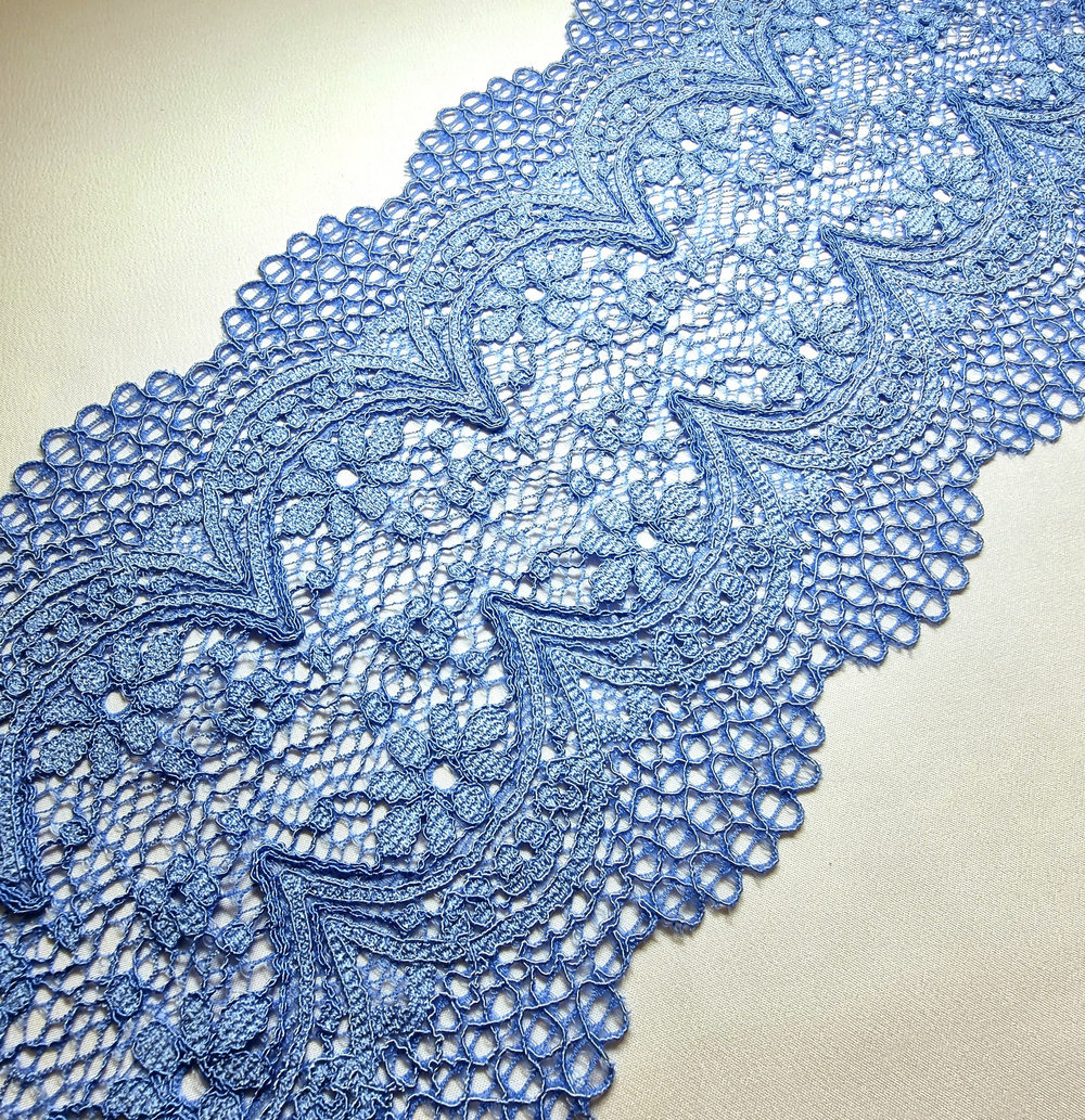 Кружево эластичное незабудка К156