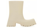 Balenciaga Trooper Rubber Boot Light Beige Women"s