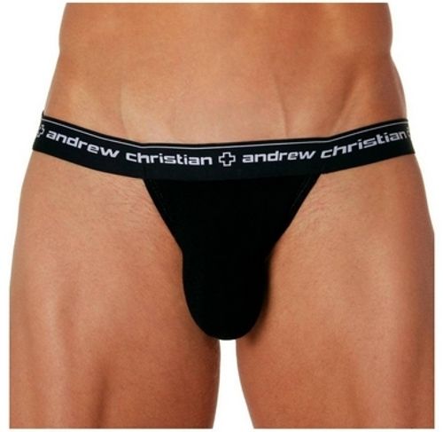 Мужские трусы брифы черные Andrew Christian Almost Naked Extreme Brief Black  AC23
