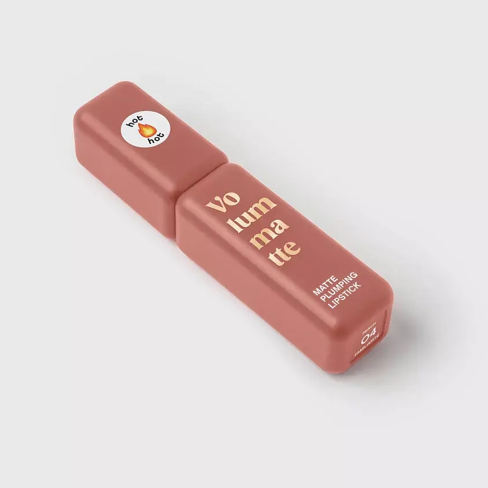 Vivienne Sabo Volummatte Matte Plumping Lipstick Жидкая матовая помада для губ с плампинг-эффектом 04 Персиковый