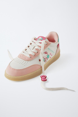 ZARA КРОССОВКИ HELLO KITTY ©, РОЗОВЫЙ