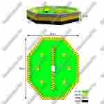 Батут для аттракциона "Увернись от палки" (Melt Down) 7*7*1.7