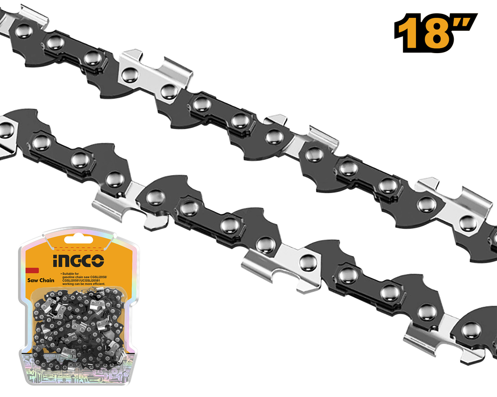 Цепь для бензопилы INGCO AGSC51801 455 мм (18&quot;) 3/8 (0,375) 1,5 мм 72 зв.