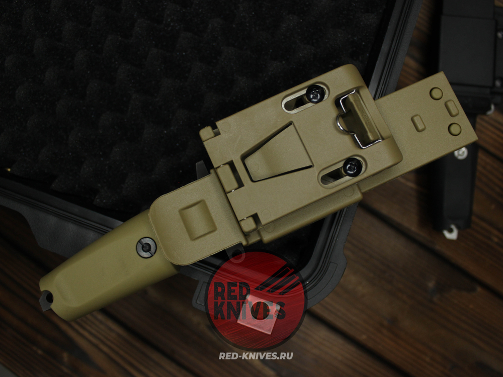 Нож Extrema Ratio Fulcrum C F/P А+++ V.2026 - пустынная рукоять, черный камо клинок