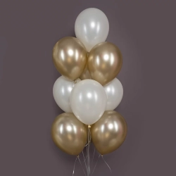 Шар (12''/30 см) Золотой Песок (870), шелк, 50 шт.