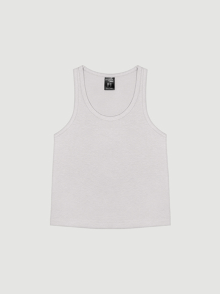 Майка унисекс Mjölk Песочный серый, уценка