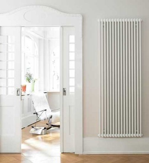 Радиатор Zehnder Charleston 3180 - 6 секций боковое подключение №1270, 3/4", RAL 9016 (белый)