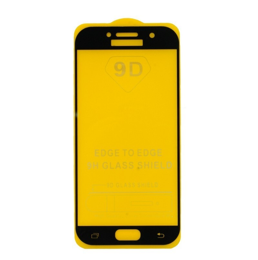 Защитное стекло Samsung A5 2017/A520 (черный) 9D тех.упаковка