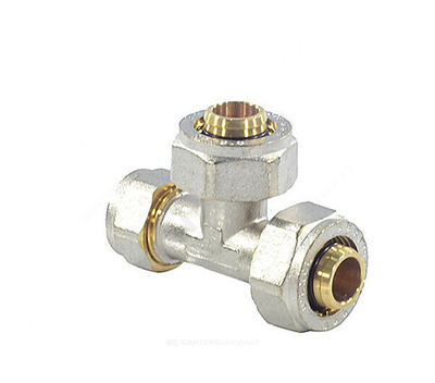 Тройник переходной МП латунь никель обжим Дн 20х20х16 ГОСТ 32415-2013 7012 Aquasfera 7012-04