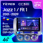 Teyes CC3 2K 9"для Honda Fit, Jazz 2001-2008