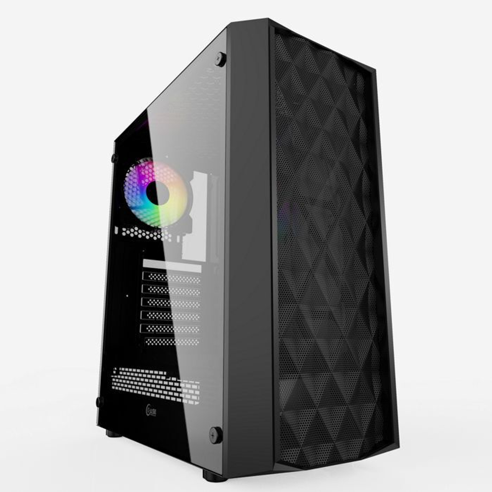 Корпус ATX Powercase Diamond Mesh LED