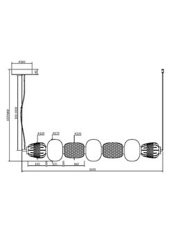 Светильник подвесной светодиодный Maytoni   MOD267PL-L42G3K