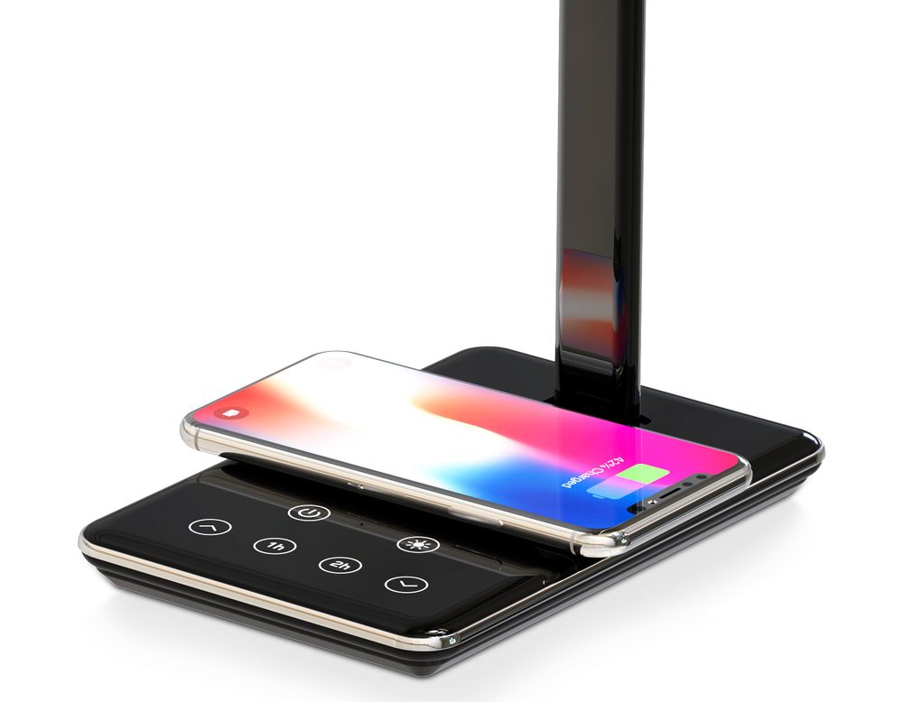 Ambrella Светодиодная настольная лампа с беспроводной зарядкой и USB портом Desk DE582