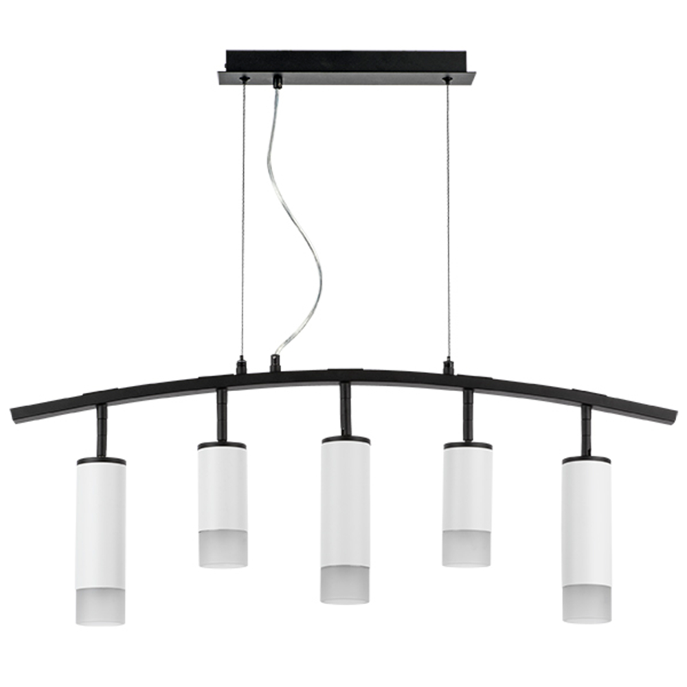 LR7353628631 Люстра RULLO 5х50W GU10 ЧЕРНЫЙ/БЕЛЫЙ (571735+214436-2+214486-3+202431-5)