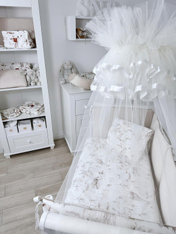 Комплект постельного белья Lepre New Savannah 6 предметов 125х65 см белый/песочный