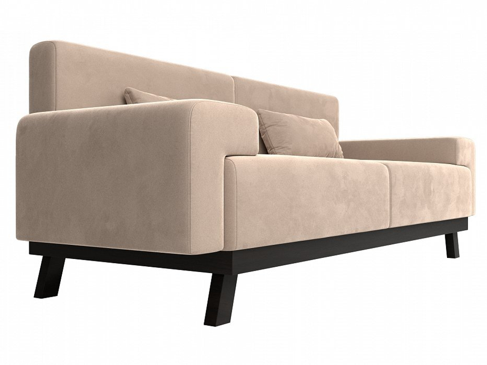 Диван прямой Мюнхен, Бежевый, Велюр, 109095