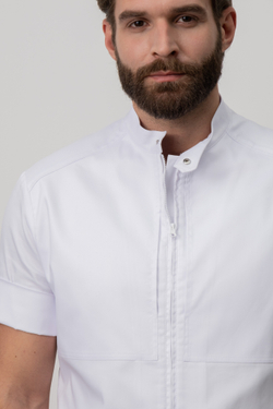 Туника с кокетками-карманами