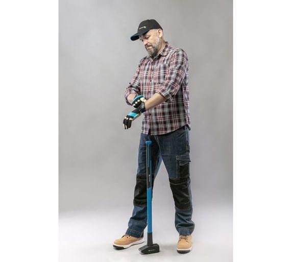 Брюки рабочие джинсовые синие EMS Högert, арт. HT5K355