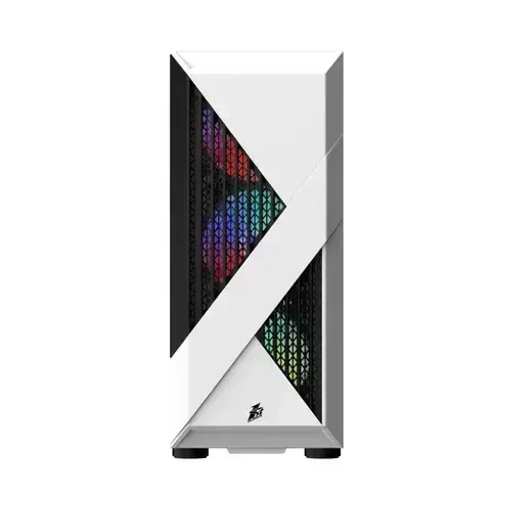 Компьютерный корпус 1STPLAYER FIREROSE F3-A ATX TG LED White
