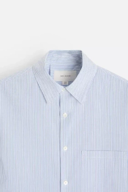 ZARА РУБАШКА ИЗ ПОПЛИНА В ПОЛОСКУ, ПОЛОСКИ