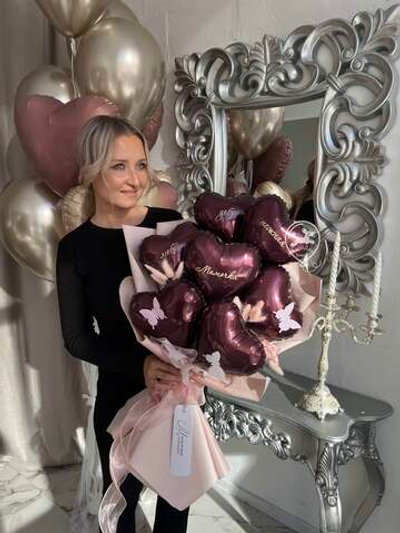 Букет из 7 сердечек 001