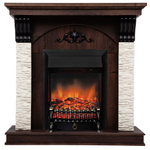 Каминокомплект Real Flame Corfino NT с очагом Fobos Lux Black RC