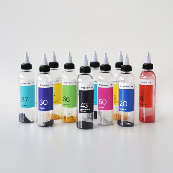 Тай-дай набор 10 цветов линейка #1