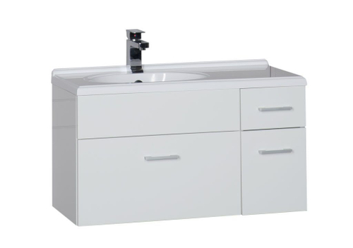 Тумба с раковиной Aquanet Данте 85 L белый