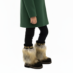 Унты детские из лисы и замши