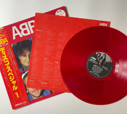 Винтажная виниловая пластинка LP ABBA Disco Special 1 (Japan 1982) (Obi) (Red Vinyl) Angeleyes