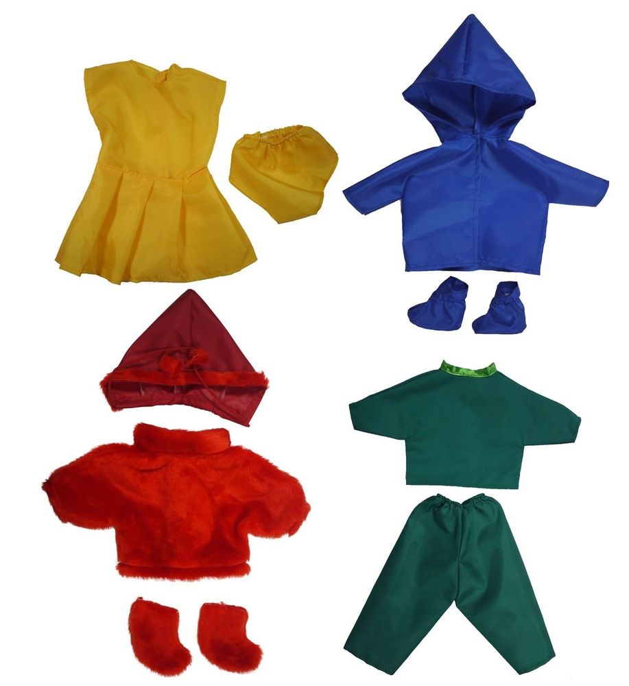 Комплект кукольной одежды Четыре сезона с шубкой для кукол 45 см
