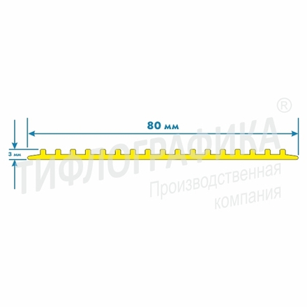 Лента противоскользящая тактильная 3х80х25000 мм. ТЭП самоклеящаяся