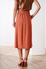 4757 Юбка женская (терракотовый)